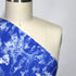 EXCLUSIVE 90% Linen 10% Silk –Toile de Jouy ~ 'Safari' Bright Blue REVERSE